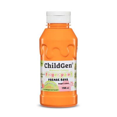 ChildGen Süper Yıkanabilir Parmak Boya 350 ml Turuncu - 1