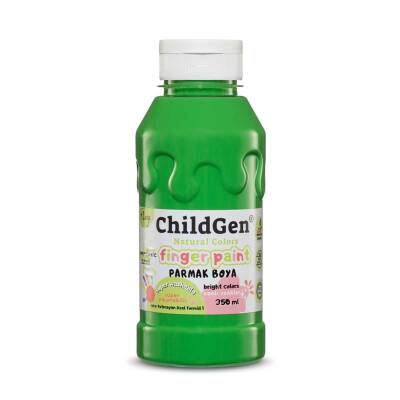 ChildGen Süper Yıkanabilir Parmak Boya 350 ml Yeşil - 1