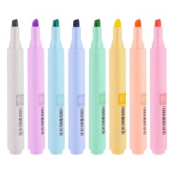 Chosch Mild Highlighter 8 Renk Pastel Fosforlu İşaretleme Kalemi - 1