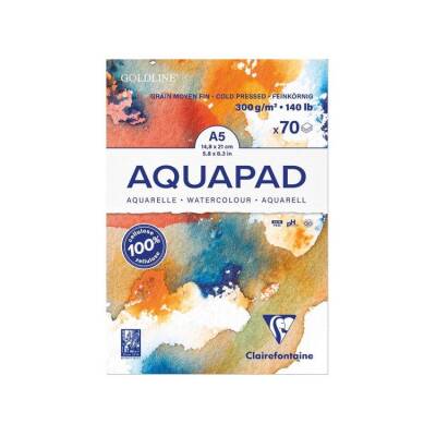 Clairefontaine Goldline Aquapad Suluboya Blok 300 gr 70 yp A5 - 1