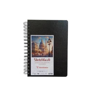 Clairefontaine Sketchbook Sert Kapak Spiralli Eskiz Defteri 120 gr 100 yp A6 - 1