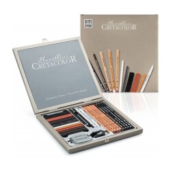 Cretacolor Passion Box Drawing Set Premium Çizim Seti Özel Hediyelik Kutu 25 Parça 400 63 - 1