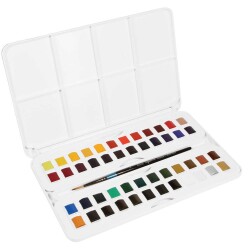 Daler Rowney Aquafine 1/2 Tablet Sulu Boya 48 Renk Studio Set - 1