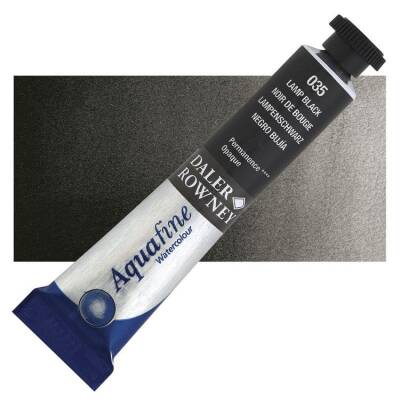 Daler Rowney Aquafine Tüp Suluboya 8 ml 035 LAMP BLACK - 1