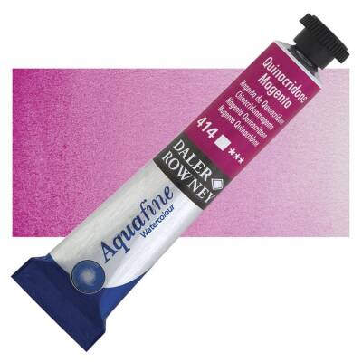 Daler Rowney Aquafine Tüp Suluboya 8 ml 414 QUINACRIDONE MAGENTA - 1