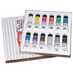 Daler Rowney Designers' Artist Guaj Boya 12 Renk x 15 ml. - 1