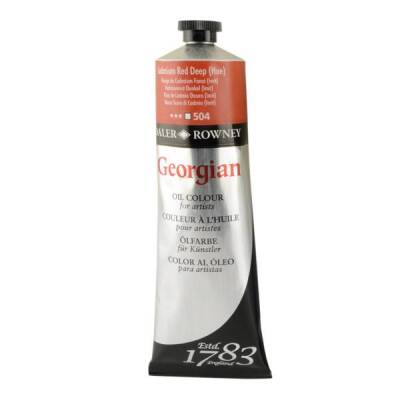 Daler Rowney Georgian Yağlı Boya 225 ml 504 Cadmium Red Deep Hue - 1