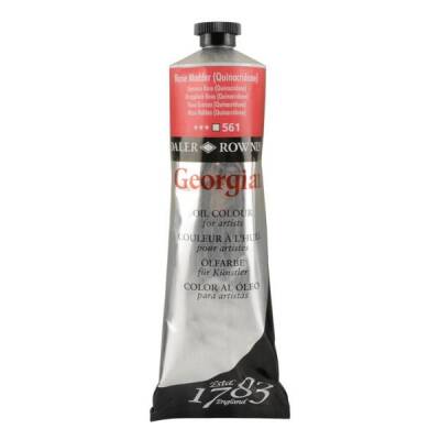 Daler Rowney Georgian Yağlı Boya 225 ml 561 Rose Madder Quinacridone - 1