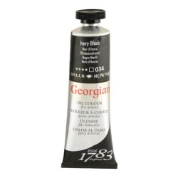 Daler Rowney Georgian Yağlı Boya 38 ml 034 Ivory Black - 1