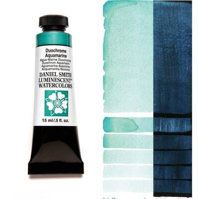 Daniel Smith Extra Fine Tüp Suluboya 15 ml Seri 1 Duochrome Aquamarine (Luminescent) - 1