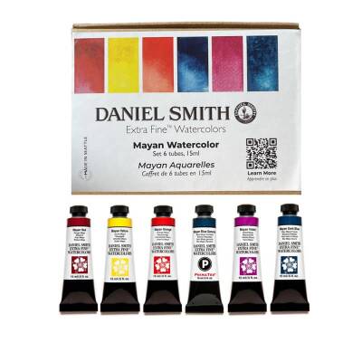 Daniel Smith Extra Fine Watercolors 6 x 15 ml Set Mayan Aquarelles - 1