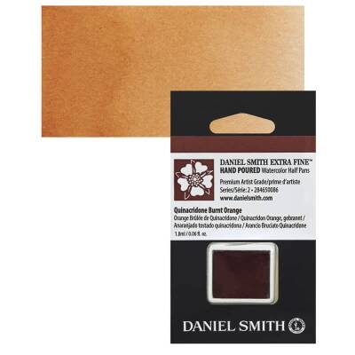 Daniel Smith Extra Fine Yarım Tablet Sulu Boya Seri 2 Quinacridone Burnt Orange - 1