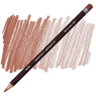 Derwent Coloursoft Pencil Yumuşak Kuruboya Kalemi C620 Mid Terracotta - 1