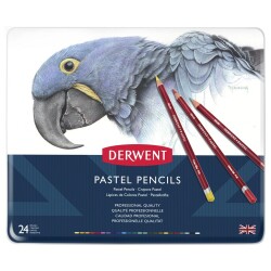 Derwent Pastel Pencil 24'lü Teneke Kutu Pastel Kalem Seti - 1