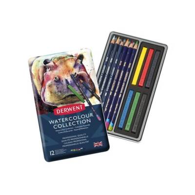 Derwent Watercolour Collection 12'li Metal Kutu - 1