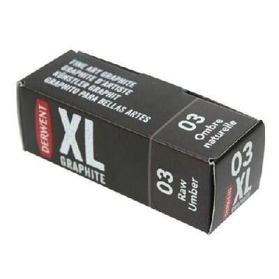 Derwent XL Graphite Block Kalın Grafit Füzen 03 Raw Umber - 1