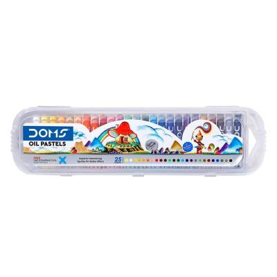 Doms Pastel Boya 25 Renk Plastik Kutulu 7911 - 1