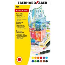 Eberhard Faber Artist Color Kuru Boya Kalemi 12 Renk - 1