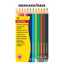 Eberhard Faber Kuru Boya Kalemi 12 Renk Metal Kutu 3mm Mine - 1