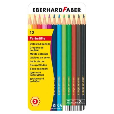 Eberhard Faber Kuru Boya Kalemi 12 Renk Metal Kutu 3mm Mine - 1