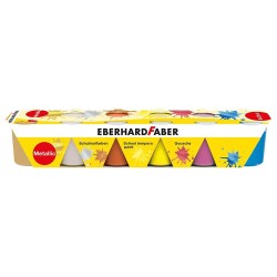 Eberhard Faber School Tempera Guaj Boya 6 Renk x 25 ml METALLIC - 1