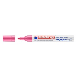 Edding 750 Çok Amaçlı Örtücü Boyama Markörü 2-4 mm Pembe - 1