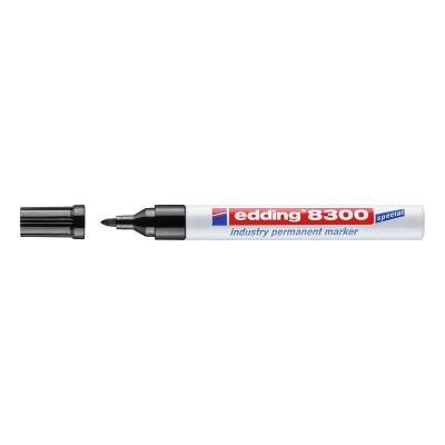 Edding 8300 Endüstri Permanent Markör SİYAH - 1