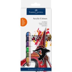 Faber Castell Akrilik Boya 12 Renk x 12 ml. - 1