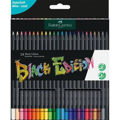 Faber Castell Black Edition Kuru Boya Kalemi 24 Renk - 1