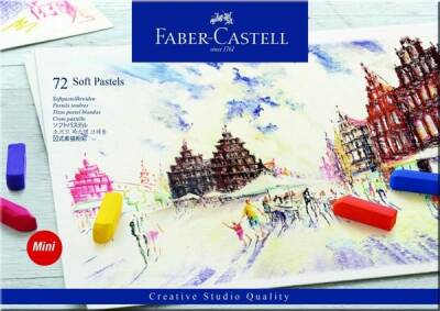 Faber Castell Creative Studio Toz (Soft) Pastel Boya 72 Renk Yarım Boy (Mini) - 1