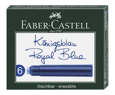 Faber Castell Dolma Kalem Mürekkep Kartuşu 6'lı ROYAL MAVİ - 1