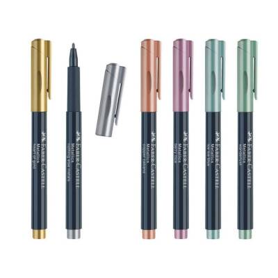 Faber Castell Metalik Permanent Kalem 6 Renk - 1