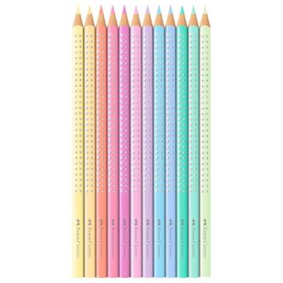 Faber Castell Parlak Renkler Kuru Boya Kalemi 12 Pastel Renk Metal Kutu - 3