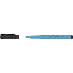 Faber Castell Pitt Artist Pen Çizim Kalemi Fırça Uçlu Neon*Blue (Fosforlu Mavi) - 1