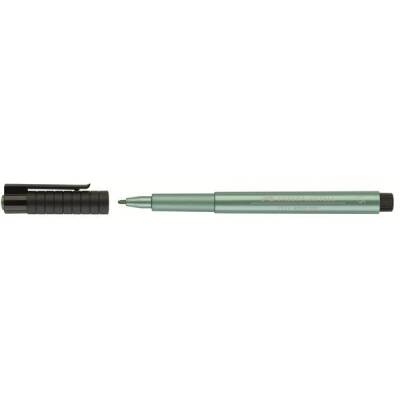 Faber Castell Pitt Artist Pen Çizim Kalemi M Uç 294***Green Metallic (Metalik Yeşil) - 1