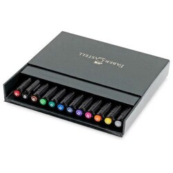 Faber Castell Pitt Artist Pen Fırça Uçlu Çizim Kalemi Studio Box 12 Renk - 1