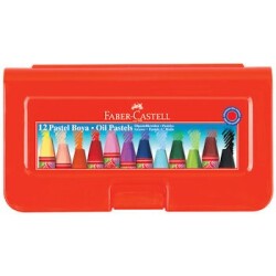 Faber Castell Plastik Kutulu Pastel Boya 12 Renk - 1