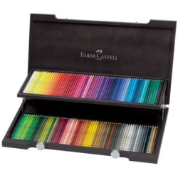 Faber Castell Polychromos Kuru Boya 120 Renk Ahşap Kutu - 1