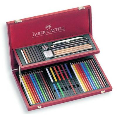 Faber Castell Sanat & Grafik Ahşap Kutulu Ekonomik Set - 1