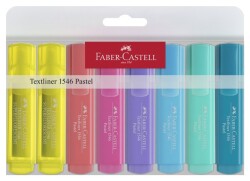 Faber Castell Textliner 1546 Pastel Fosforlu Kalem 8'Lİ POŞET - 1