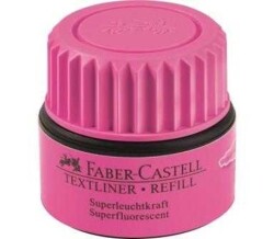 Faber Castell Textliner Refill Fosforlu Kalem Mürekkebi PEMBE - 1