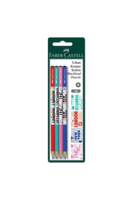 Faber Castell Urban Kurşun Kalem 4'lü - 1