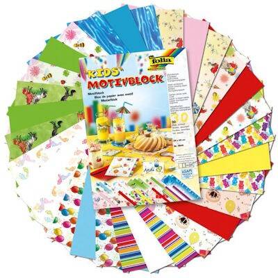 Folia Motivblock Dekoratif Kartonlar 24x34 cm. 30 Yaprak Kids - 1