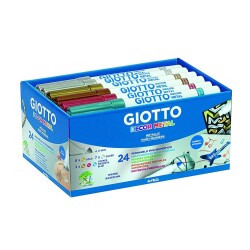 Giotto Decor Metal Her Yüzey İçin Metalik Keçeli Boya 24'lü Karışık Renkler - 1