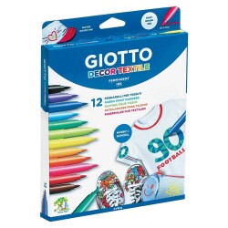 Giotto Decor Textile Kumaş Boyama Kalemi 12 Renk - 1