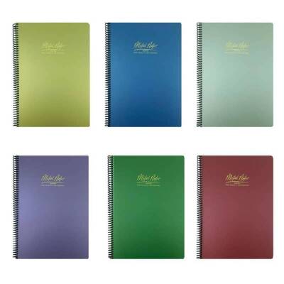 Gıpta Metal Notes Spiralli PP Kapak Defter 17x24 cm 100 yp Kareli - 2