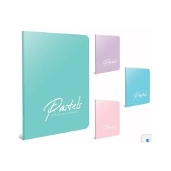 Gıpta Pastels Tel Dikişli PP Kapak Defter A4 100 yp Kareli - 1