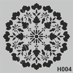 H004 Stencil Boyama Şablonu 25x25 cm. - 1