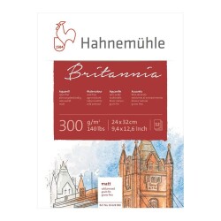 Hahnemühle Britannia Rough Suluboya Blok 24x32 cm. 300 gr. 12 yp. - 1