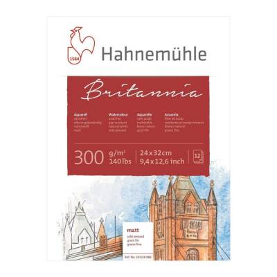 Hahnemühle Britannia Rough Suluboya Blok 24x32 cm. 300 gr. 12 yp. - 1